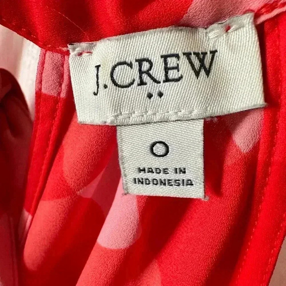 J. Crew || Gingham Tie-neck Tank Shell Halter Top Blouse Red Pink 0 - Picture 3 of 4